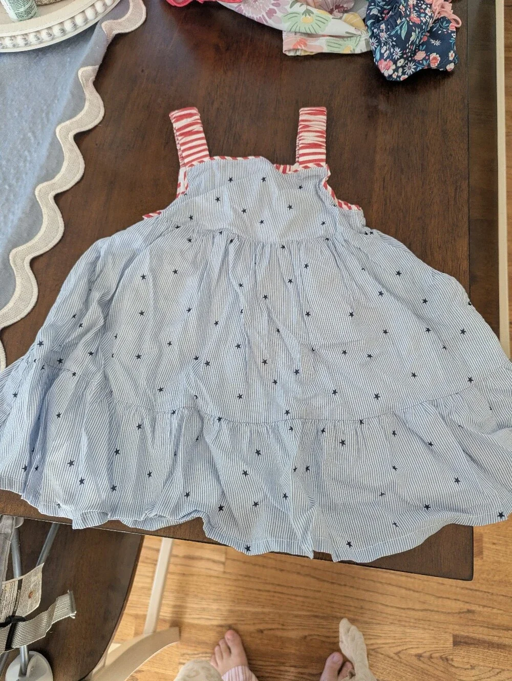 Striped Ruffle Dress - Picture 5 of 6